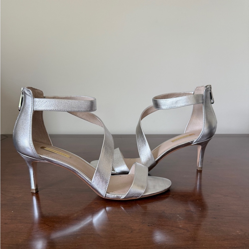 Louise et Cie Silver Strappy Heels - Picture 3 of 5